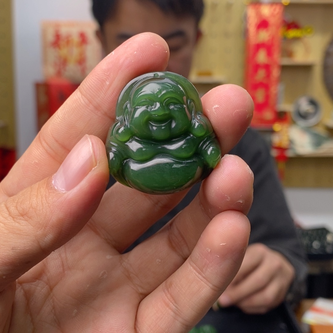 和田玉（碧玉）颈饰未镶嵌