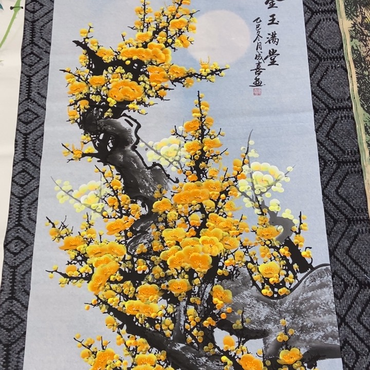 枕书斋画廊的直播间