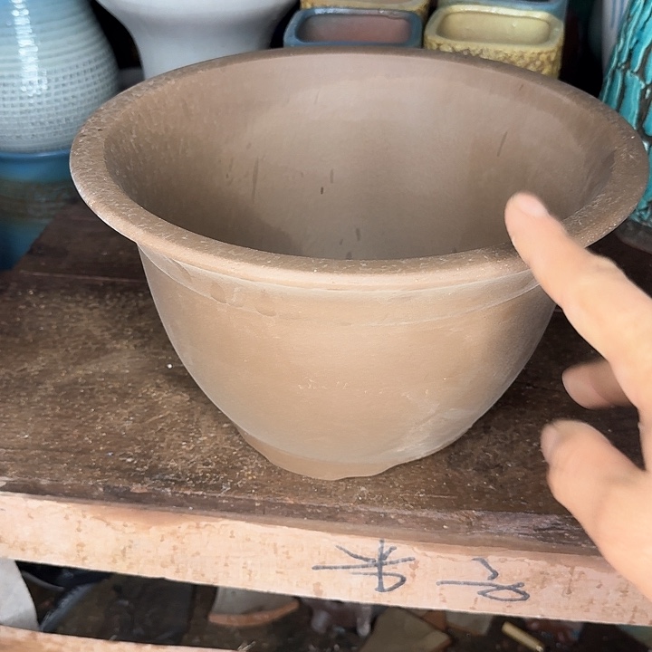 紫砂花盆微瑕花盆处理来啦
