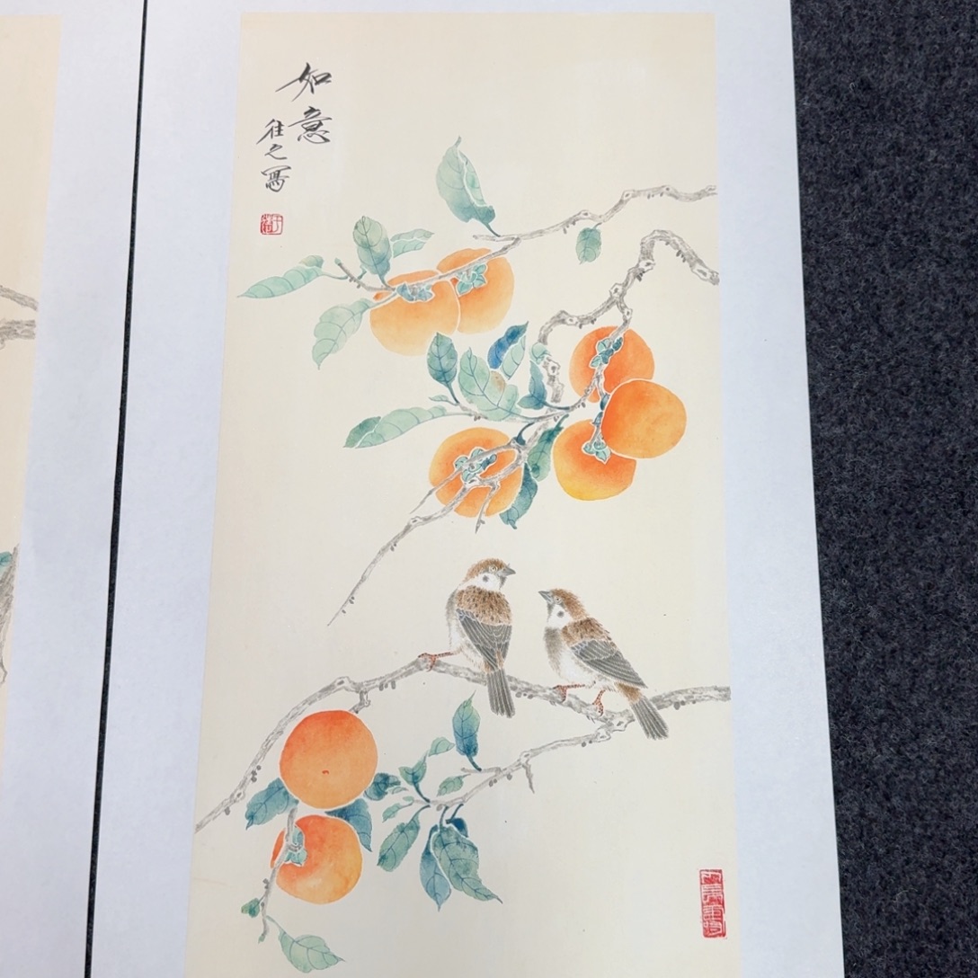 穹***卫国画纯手绘山水花鸟作品