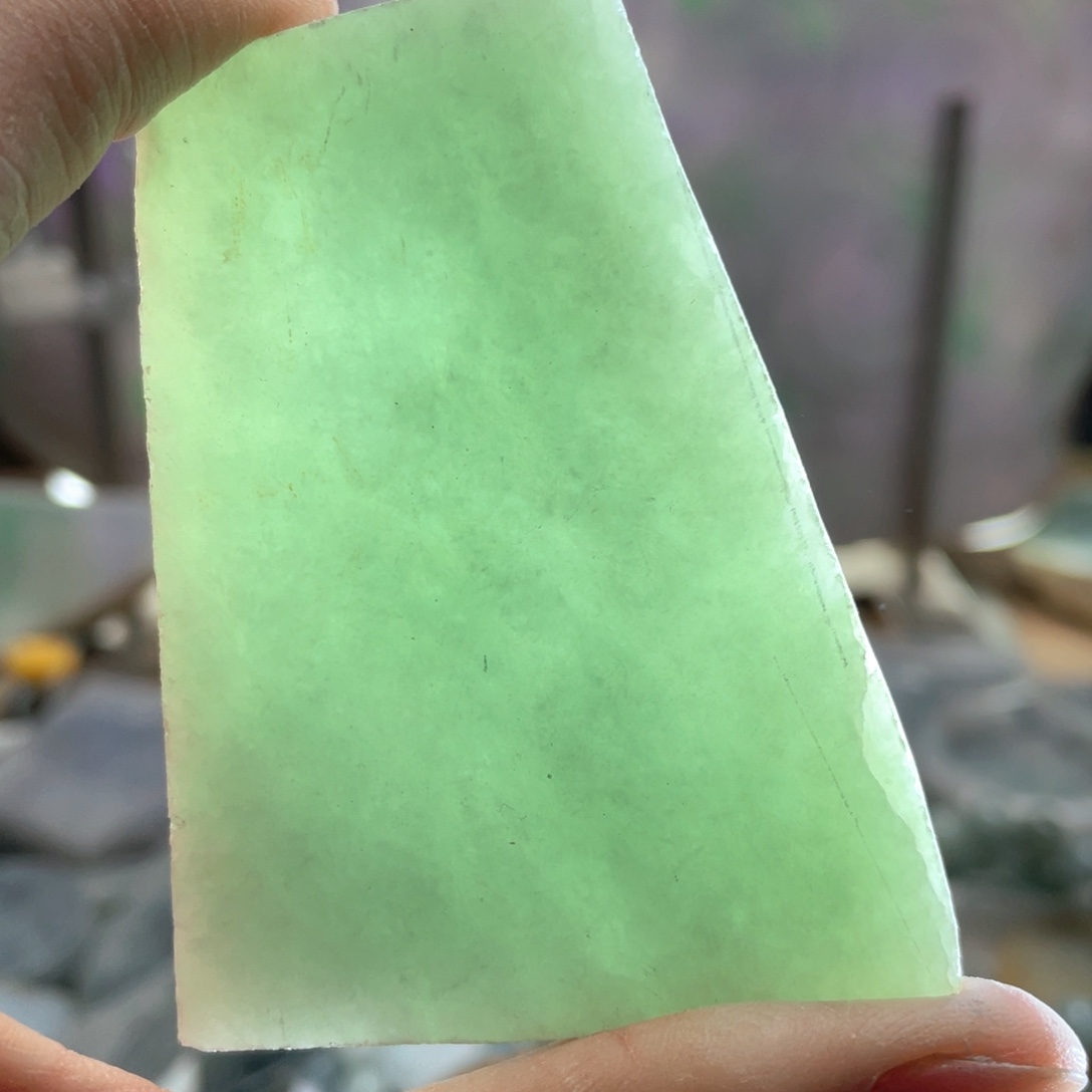 翡翠未镶嵌挂件K缅甸天然翡翠片料