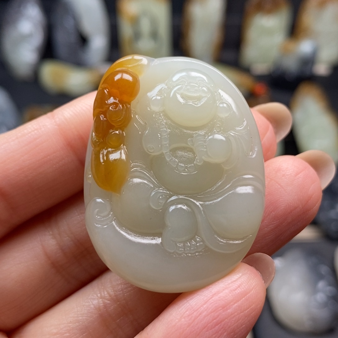 和田玉挂件未镶嵌冬****1