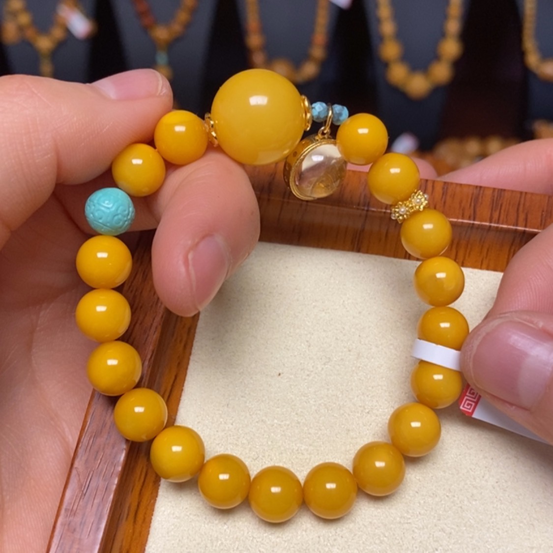 【闪购商品】蜜蜡手链未镶嵌手串