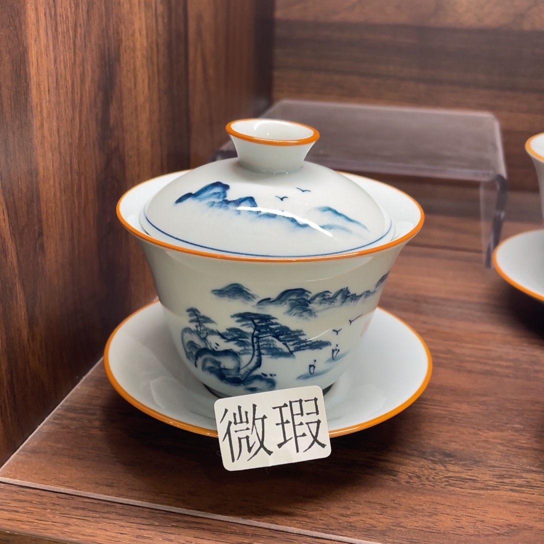 有瑕釉下彩纯手绘