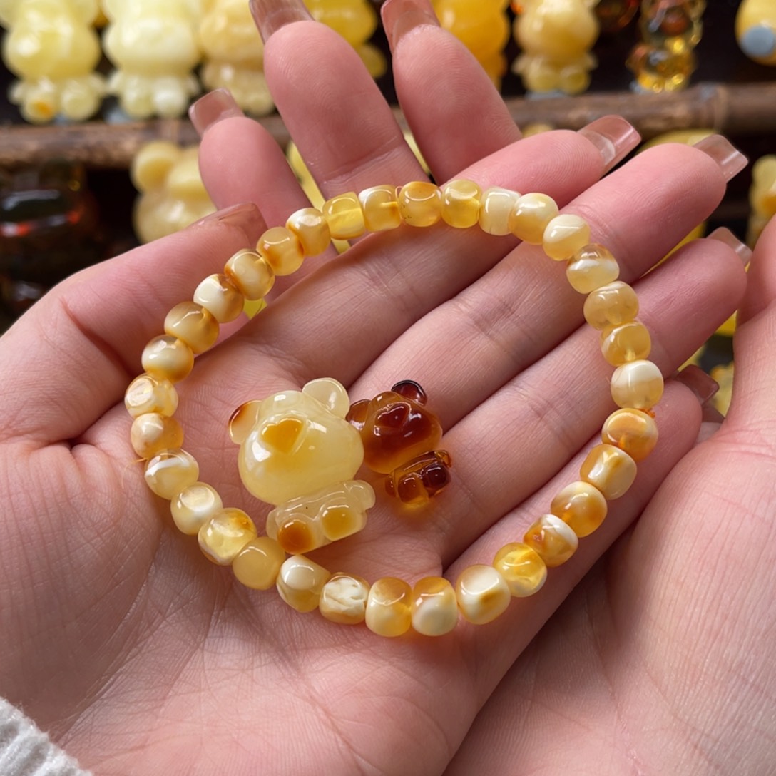 琥珀珠宝奇石未镶嵌長***?