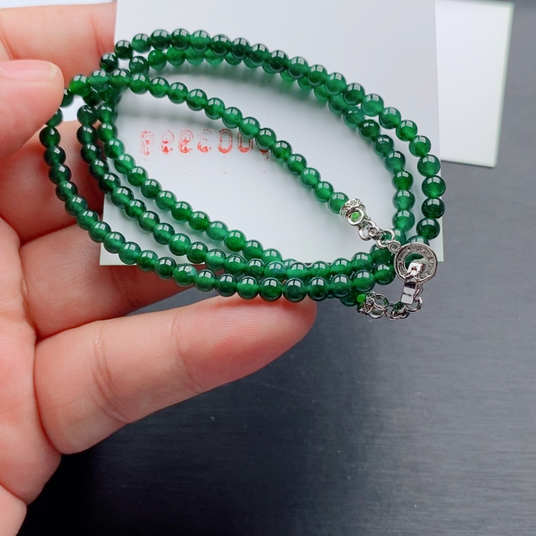翡翠未镶嵌手链手串