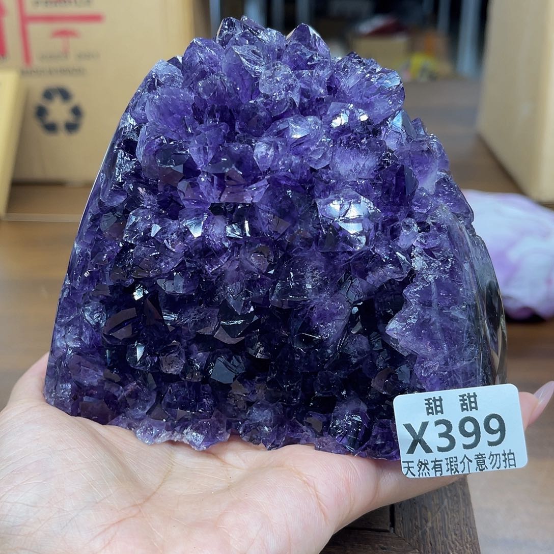 瓷片晶体大型摆件未镶嵌