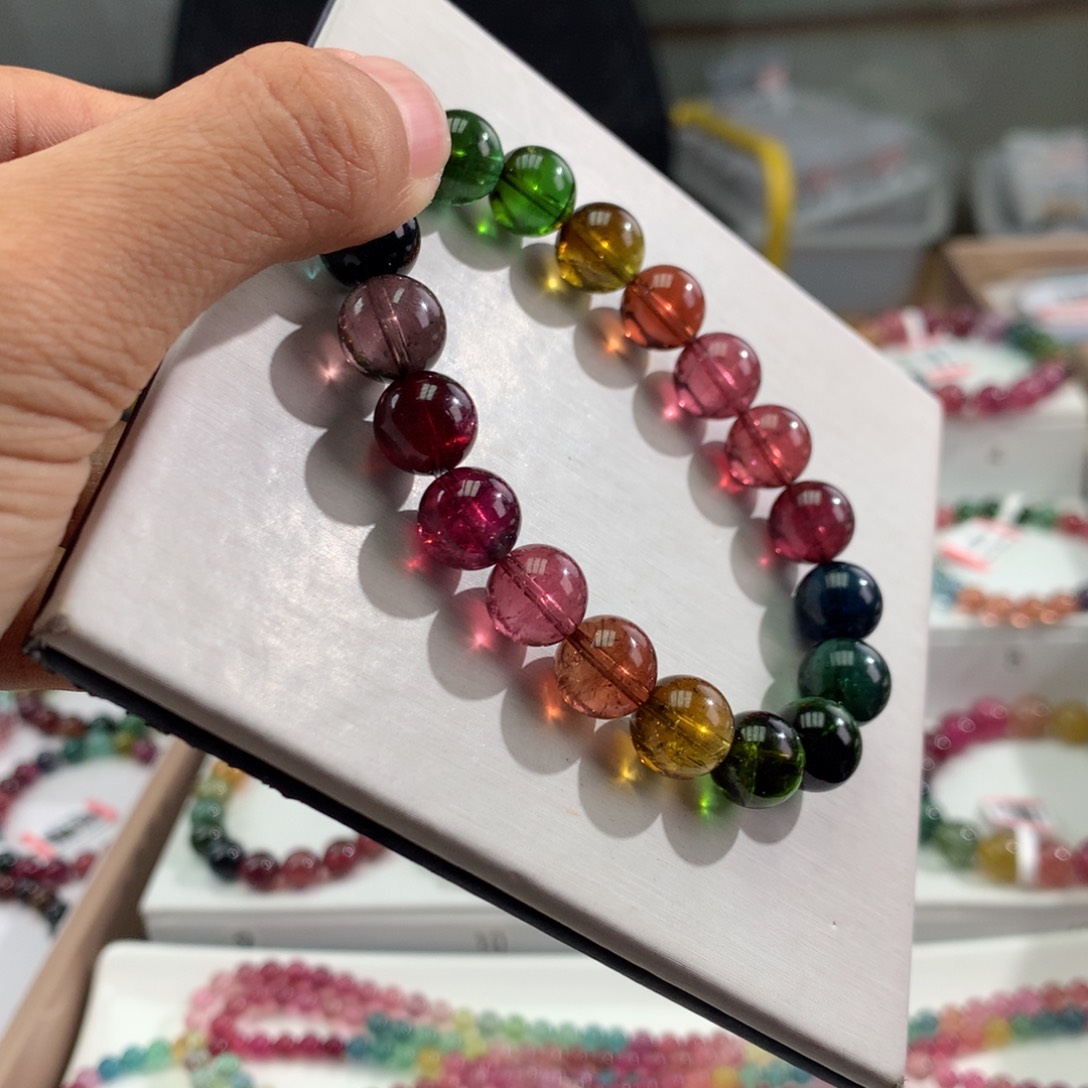 碧玺手链未镶嵌      10mm