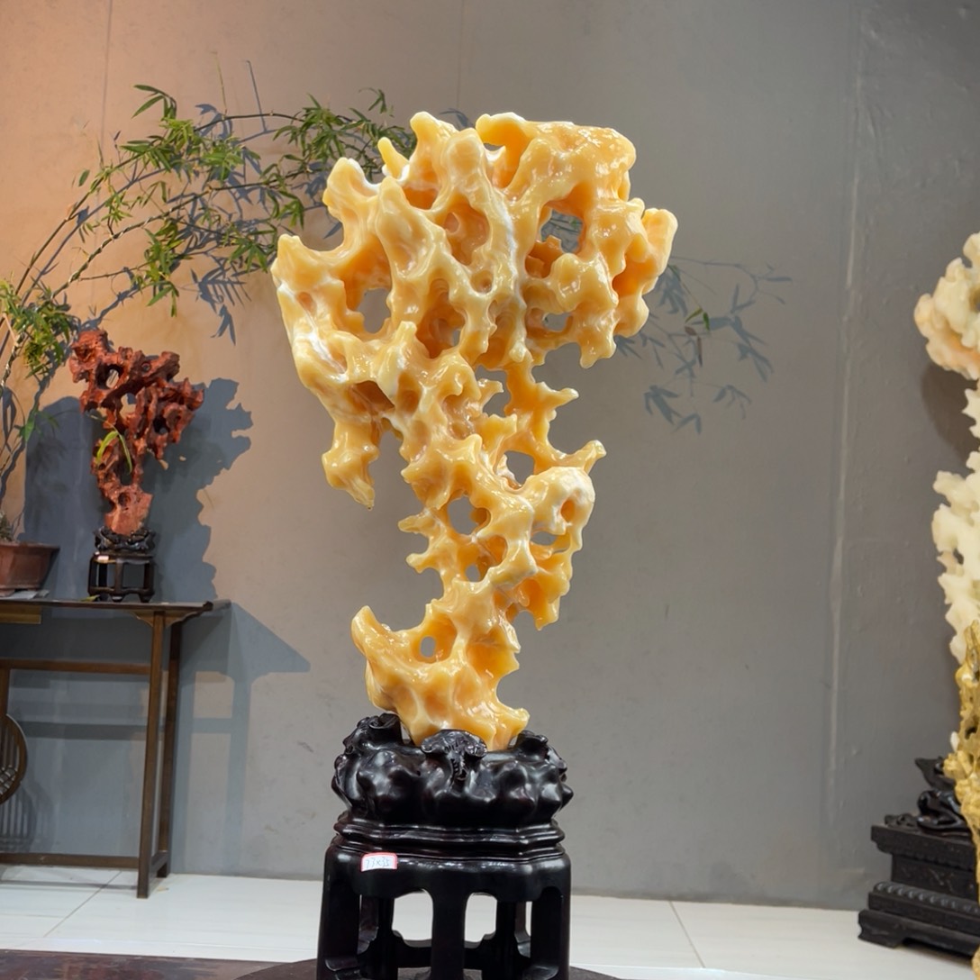 【闪购商品】石材玉玲珑摆件