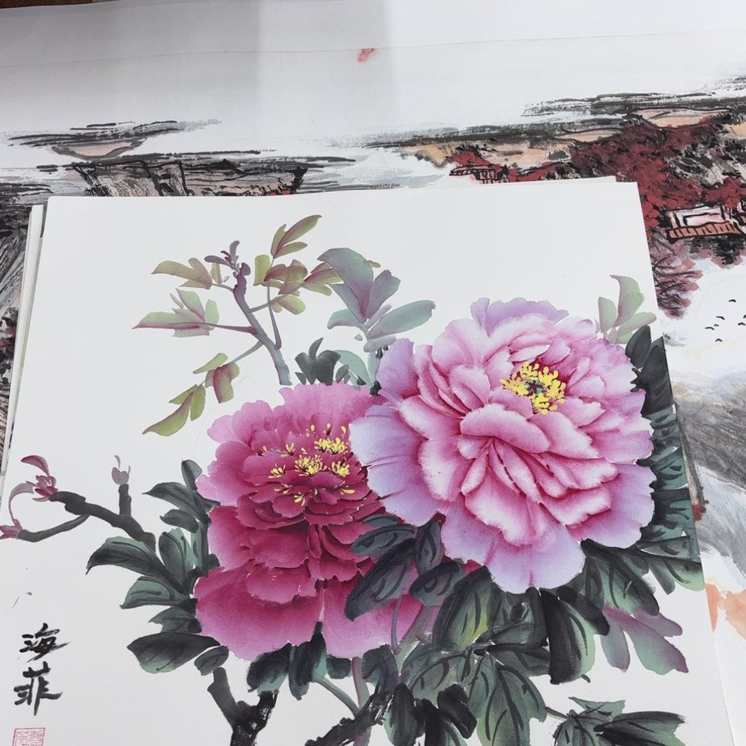 国画曹海飞斗方李欣主播