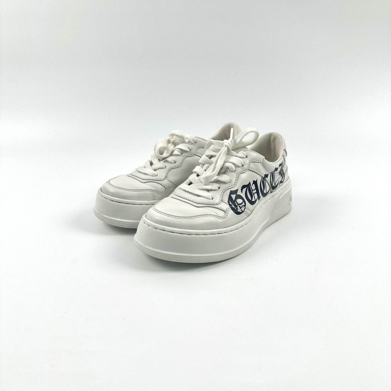 95新 GUCCI/古驰 34.5码 GUCCI古驰 白色Chunky B饼干鞋 98新 