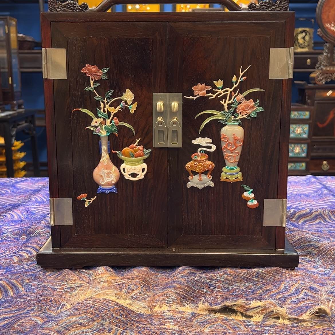 【闪购商品】红酸枝木类成套家具茶水柜