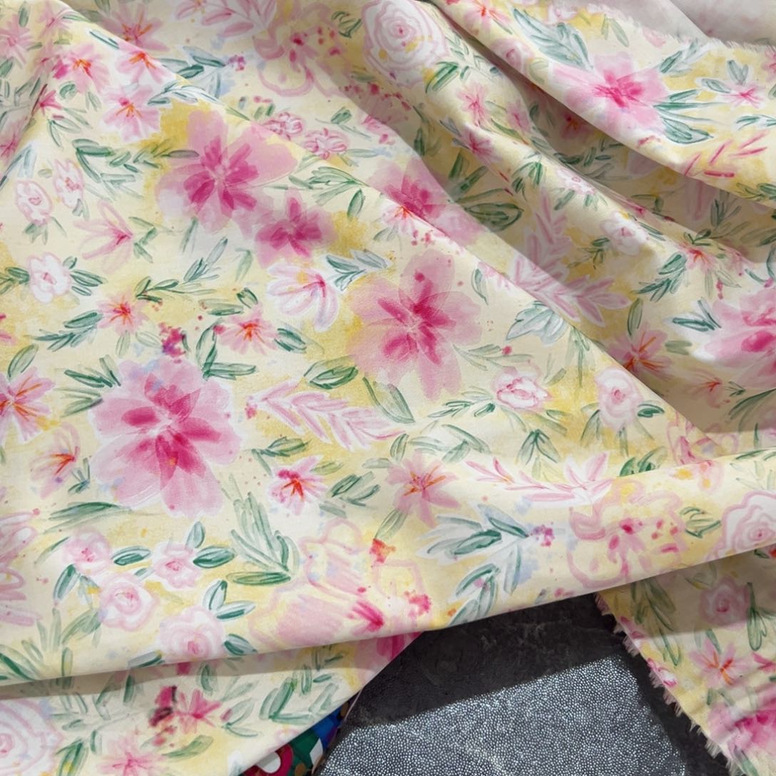 一米价纯棉40支细斜纹1.5米宽果子布地卷