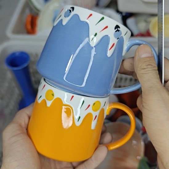 杯陶瓷杯碗盘微瑕介意慎拍