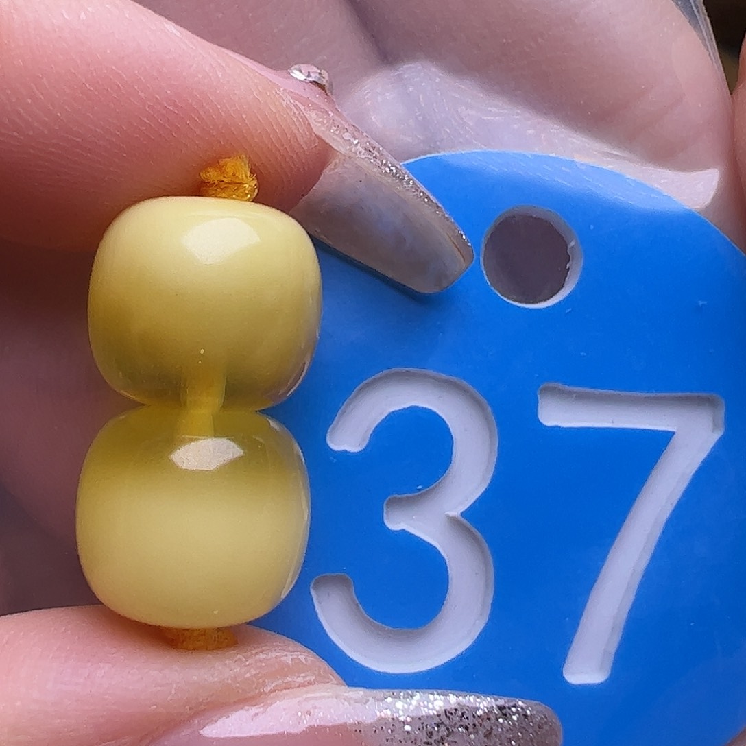 未镶嵌蜜蜡裸石10.5mm聚宝盆老型