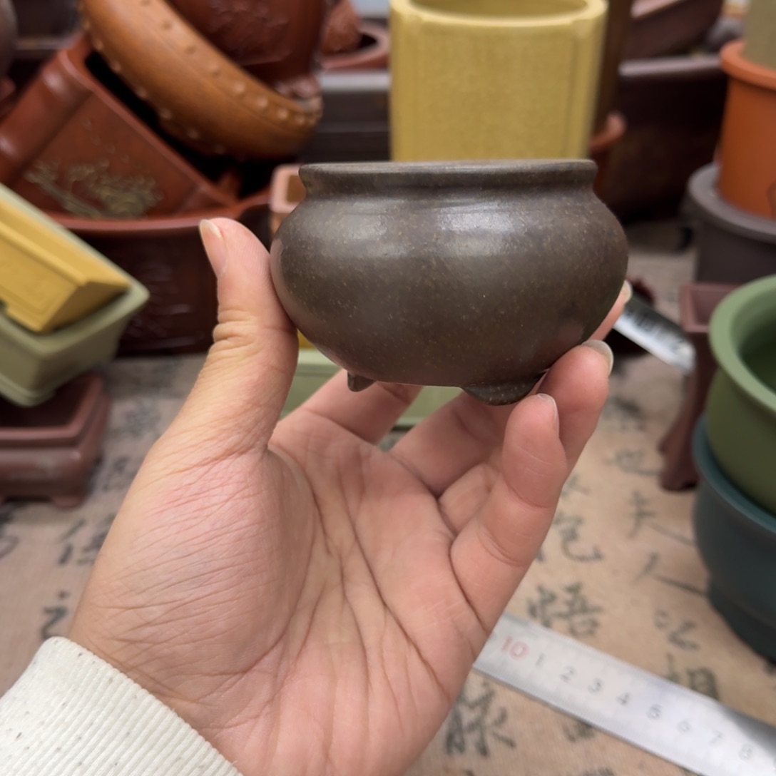 紫砂花盆宜兴紫砂正品6x4.5