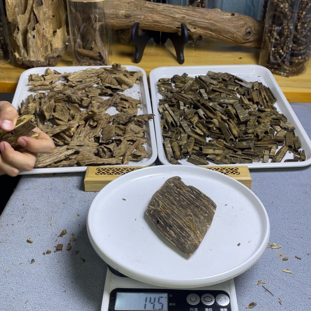 沉香碎屑沉香壳子14克