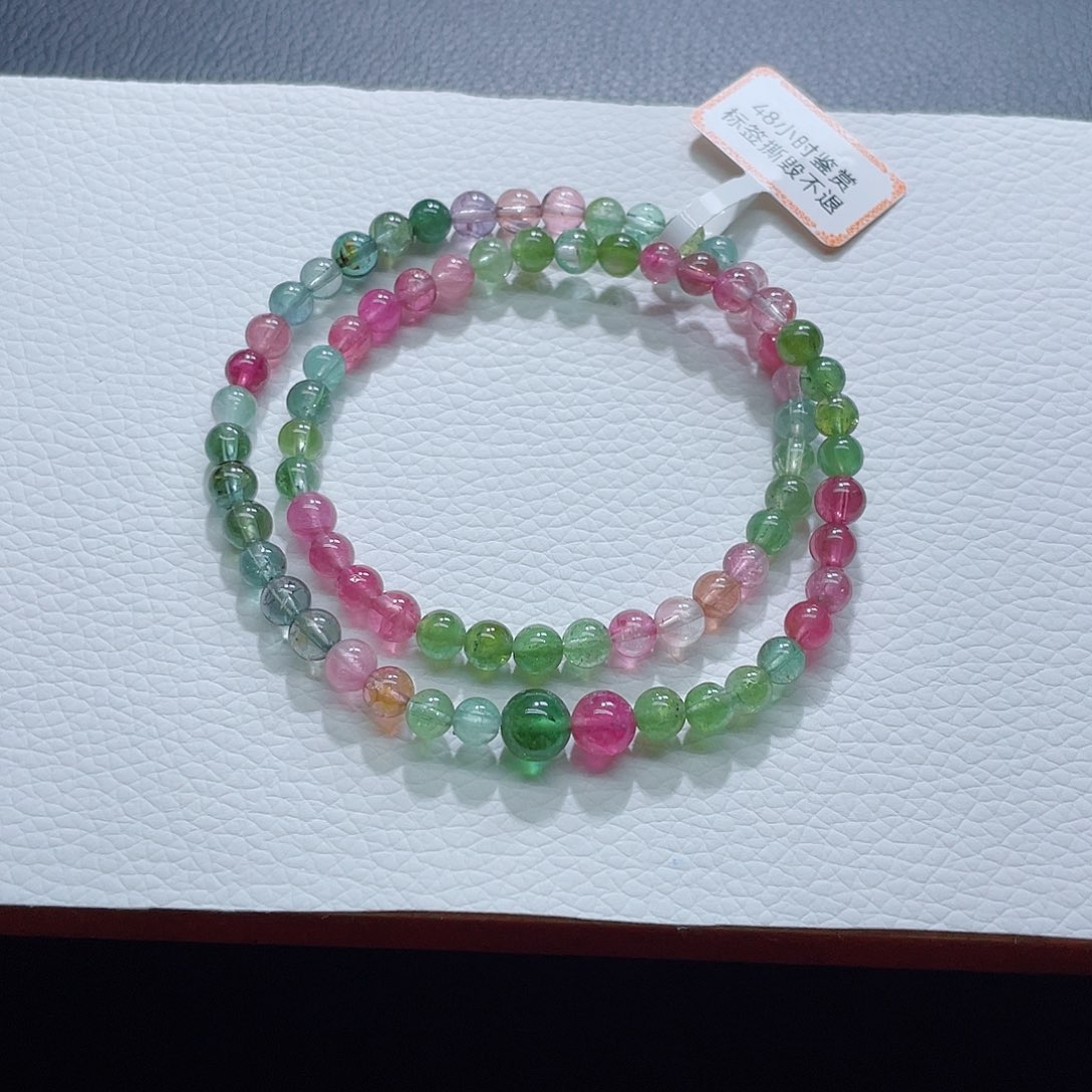 未镶嵌手链碧玺5.3mm左右