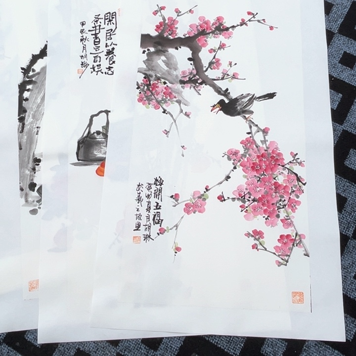 国画墨**潇三尺纯手绘国画作品3