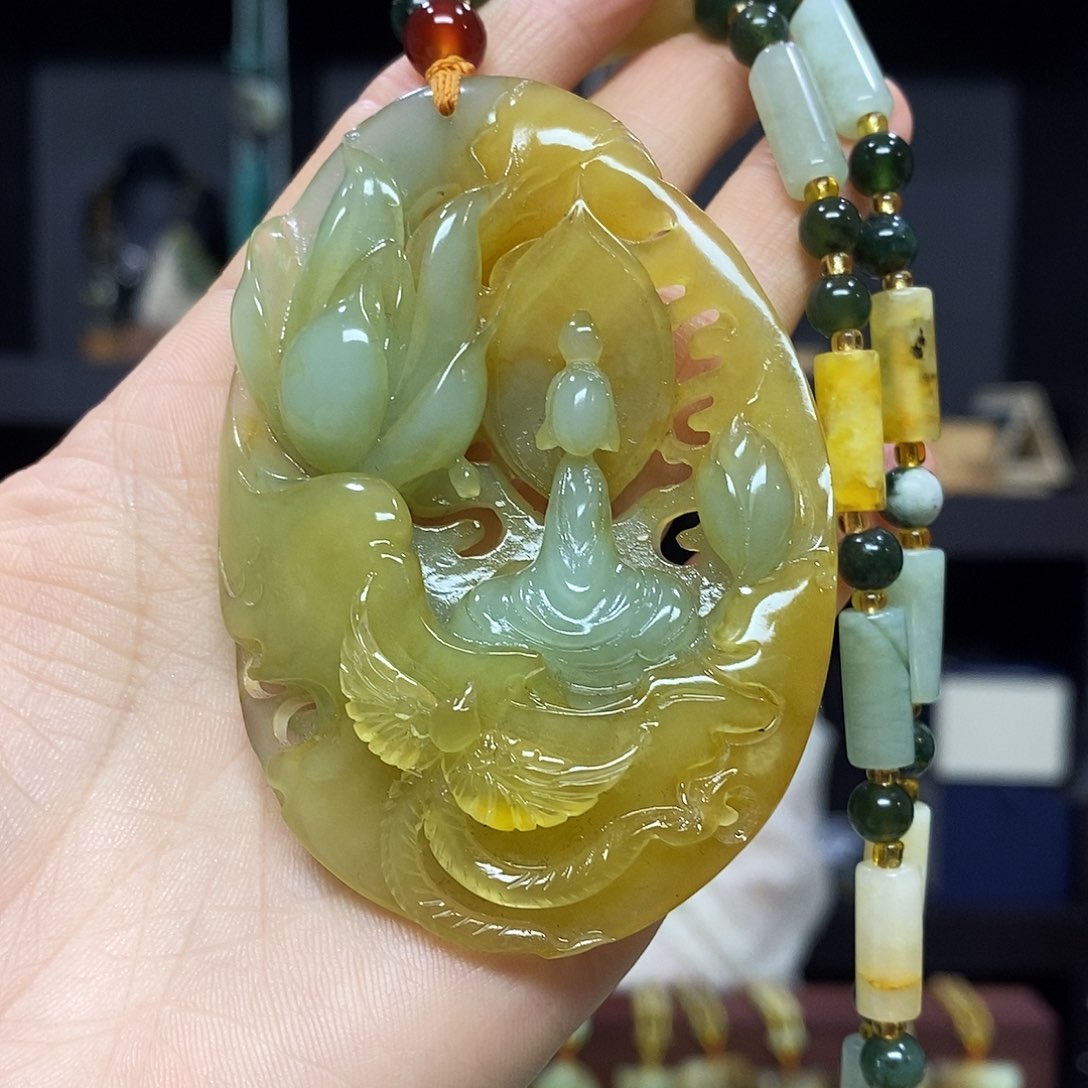 岫玉挂件吊坠未镶嵌