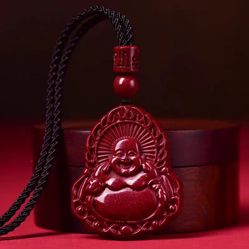 朱砂火焰佛公吊坠 吉祥 召福 纳福