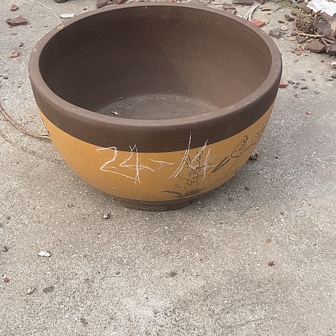 中国宜兴紫砂花盆，