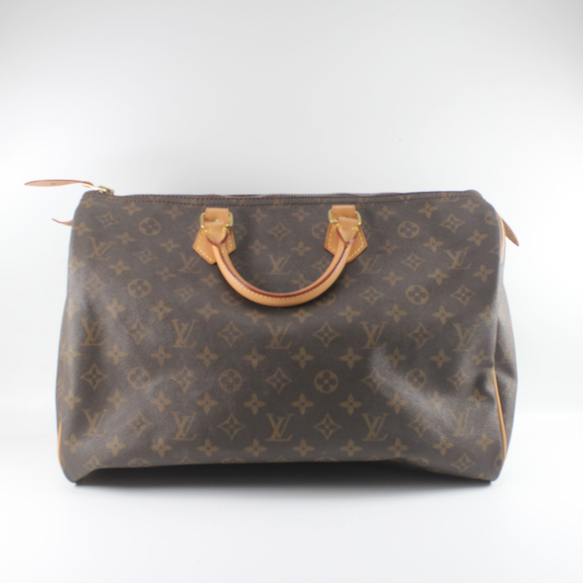 95新 LouisVuitton/路易威登 SA822经典老花Speedy40手提包