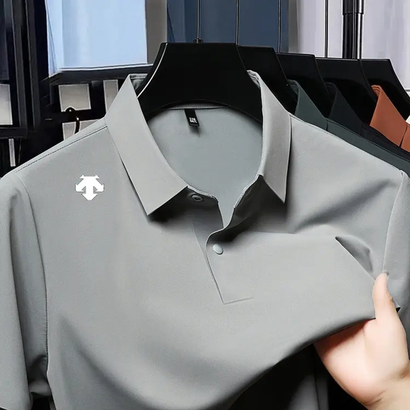 【海外撤柜正品专卖店】轻奢男士翻领迪桑家POLO衫无痕舒适短袖T恤