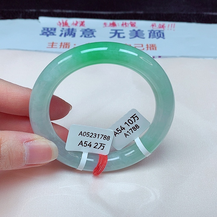 翡翠手镯未镶嵌手镯55.4
