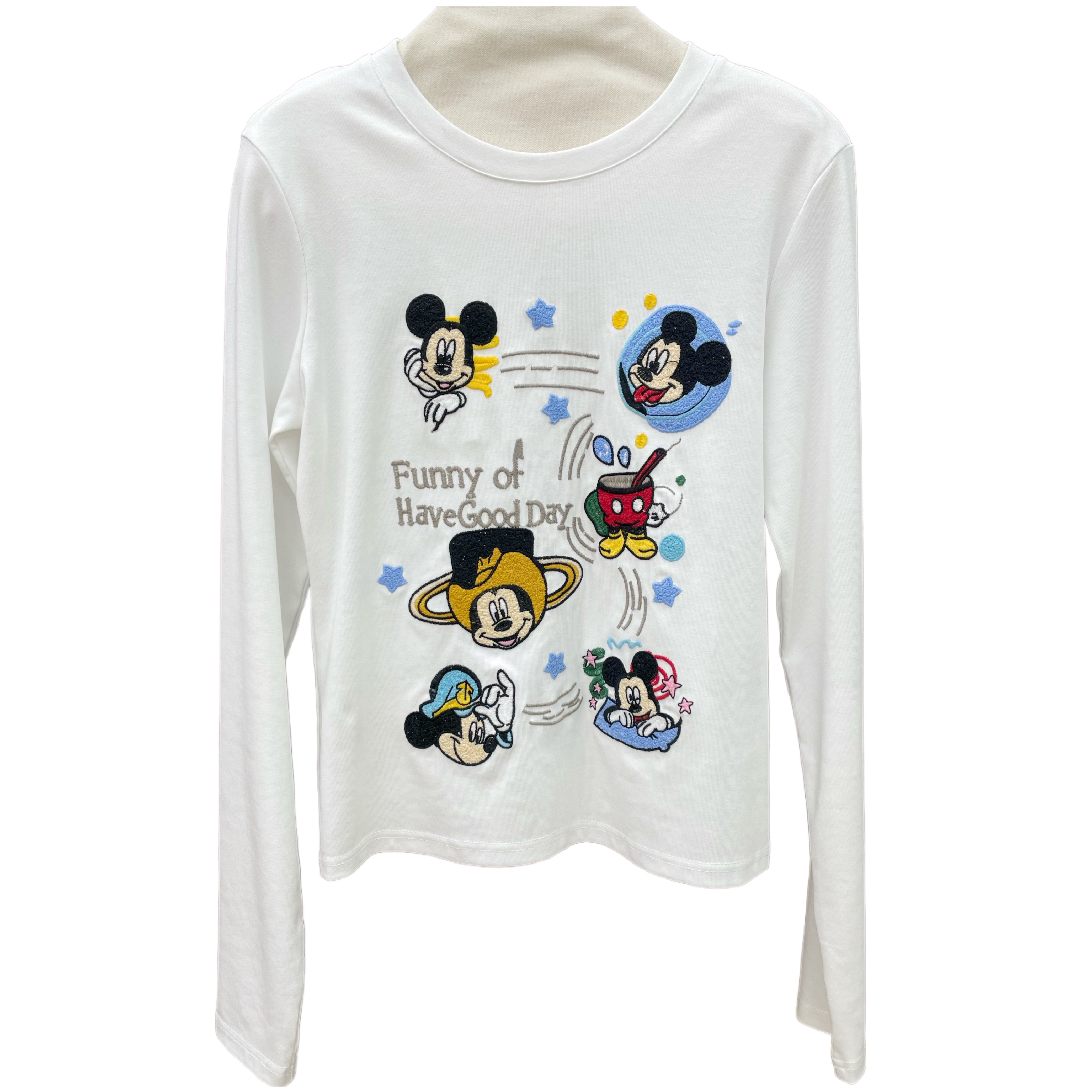 南油小众新款韩系修身圆领长袖T恤88031