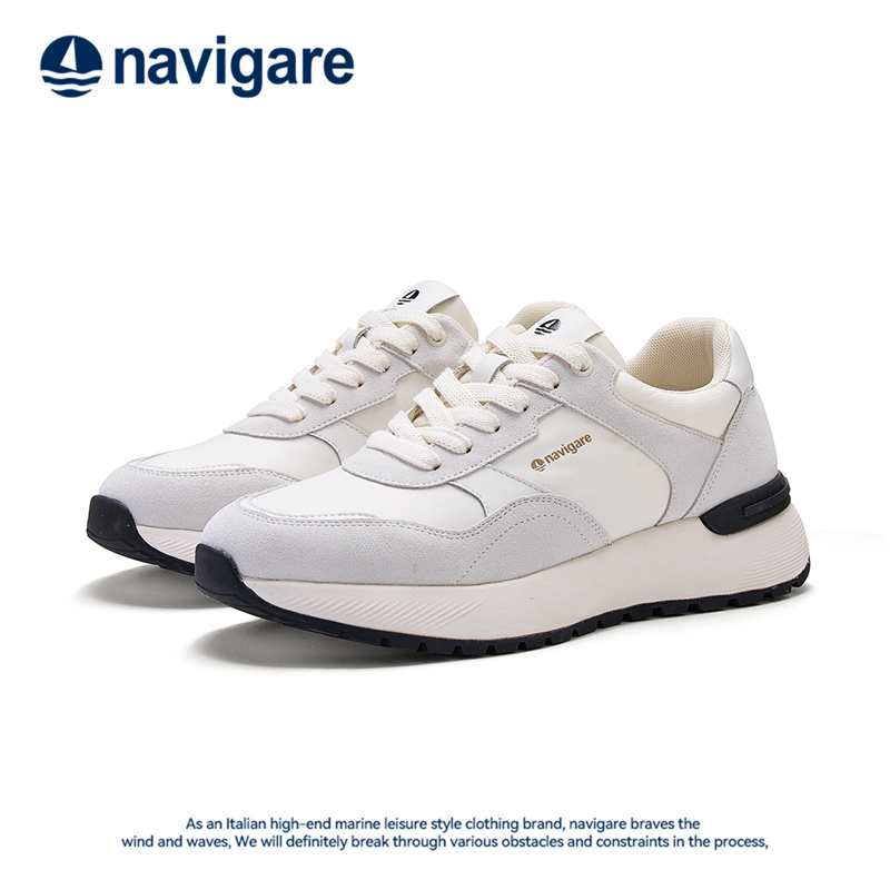 Navigare/纳维凯尔新款男士时尚百搭舒适运动厚底防滑休闲男鞋子