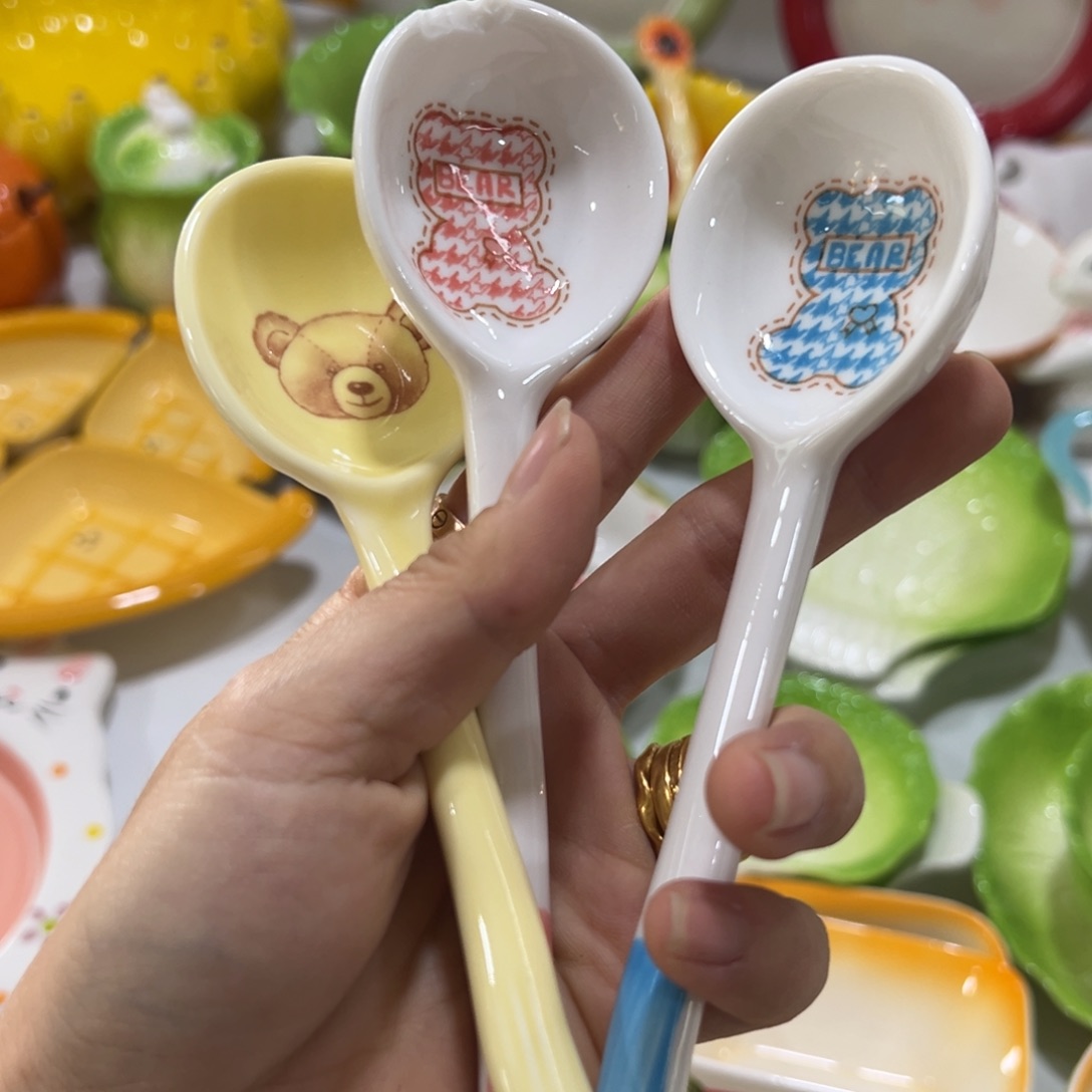 陶摆件高温陶瓷釉下彩正品！