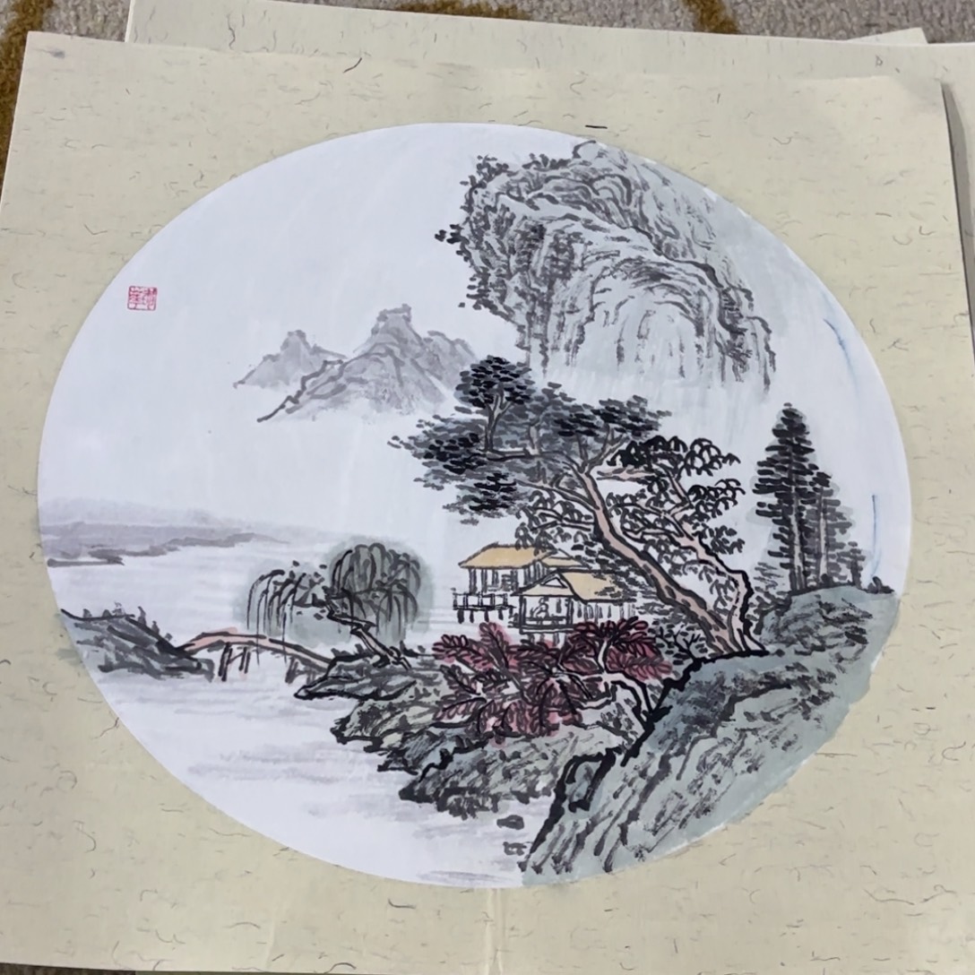 国画33-33卡纸作品艺