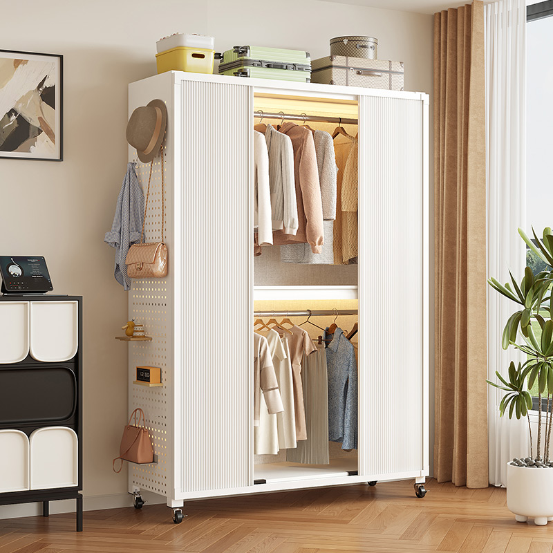 衣柜家用2025新款落地衣帽间衣柜出租房用简约大衣橱衣帽间衣帽架