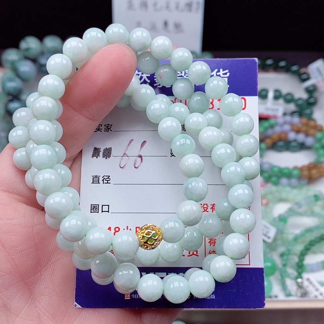 翡翠毛衣链未镶嵌