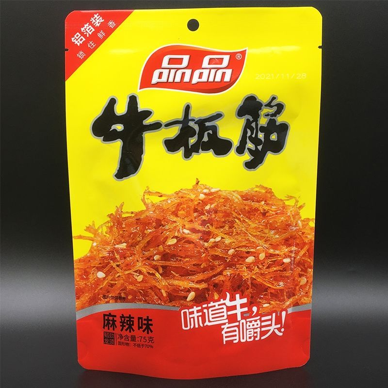 品品牛板筋麻辣味 75g（临期）