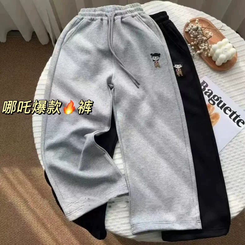 哪吒男童休闲运动裤子2025新款春秋季宽松儿童百搭洋气中大童长裤