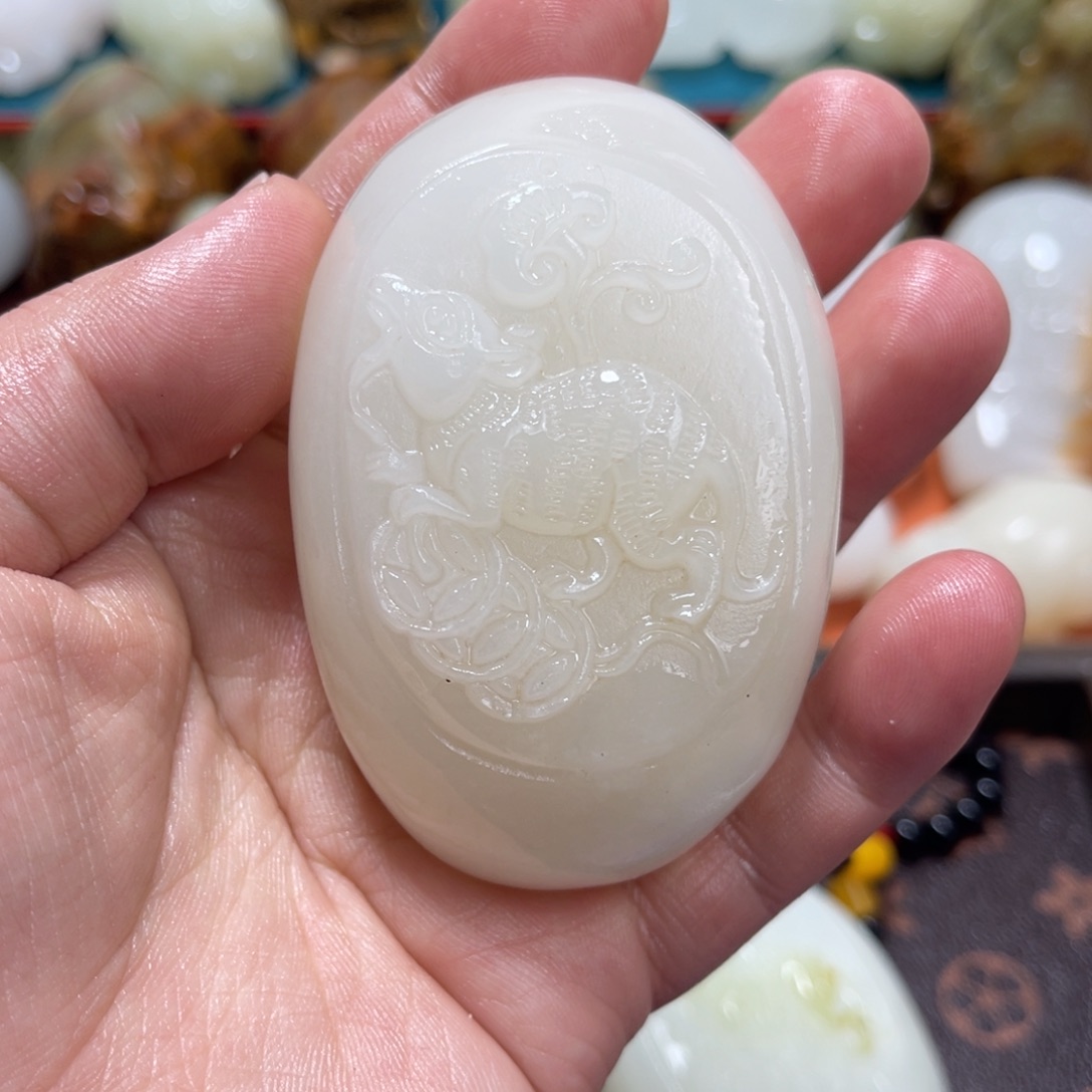 z***w石材石材方解石手把件不退换