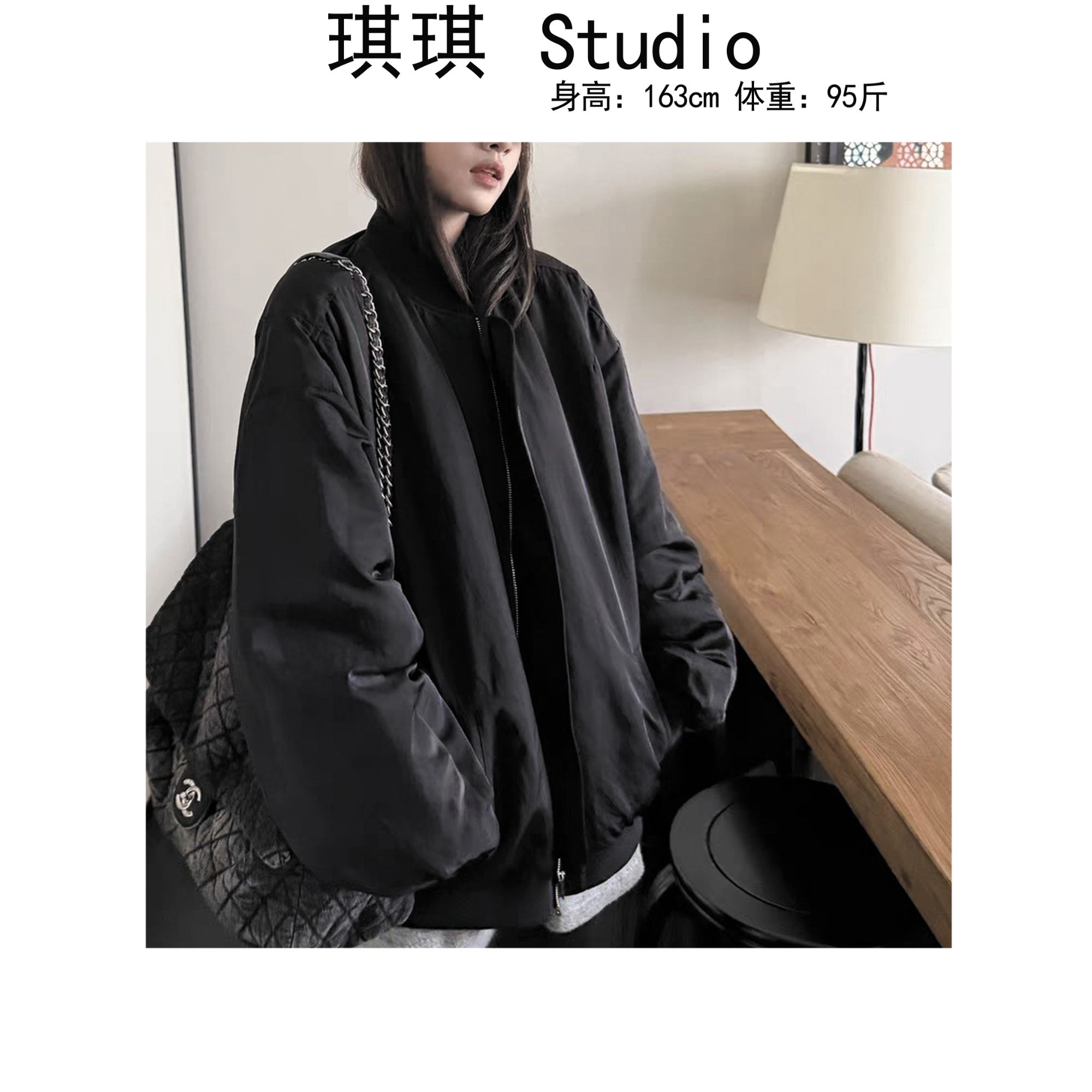 《琪琪家》冬季新款宽松气质时尚显瘦减龄保暖百搭棉服外套8920-CS