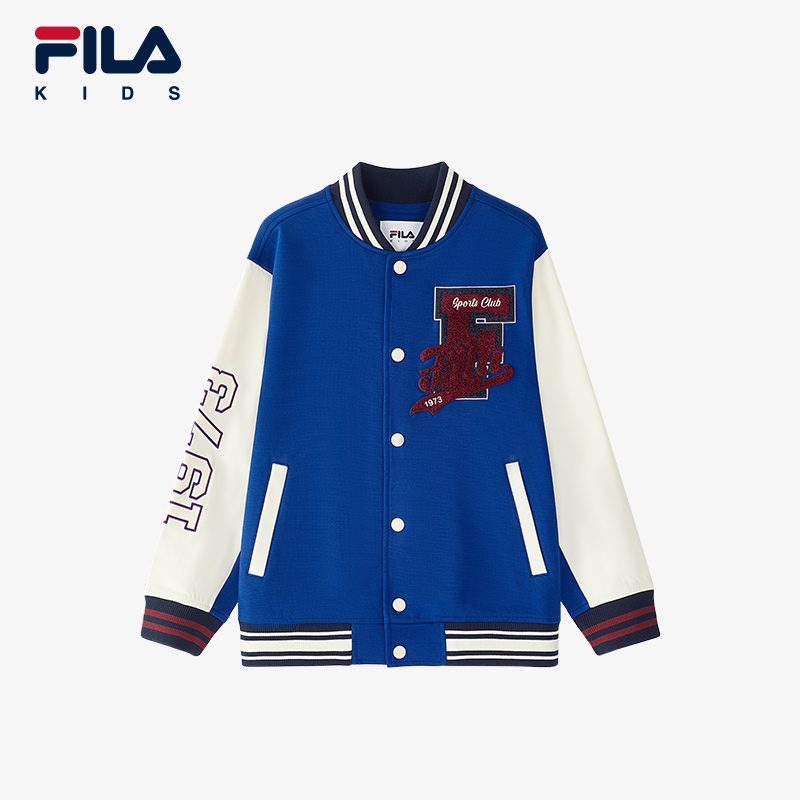 FILAKIDS斐乐儿童正品中大童时尚休闲针织上衣外套
