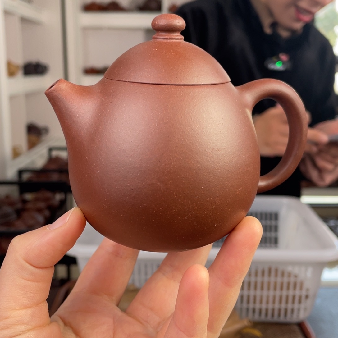 紫砂茶壶底槽清龙蛋200cc