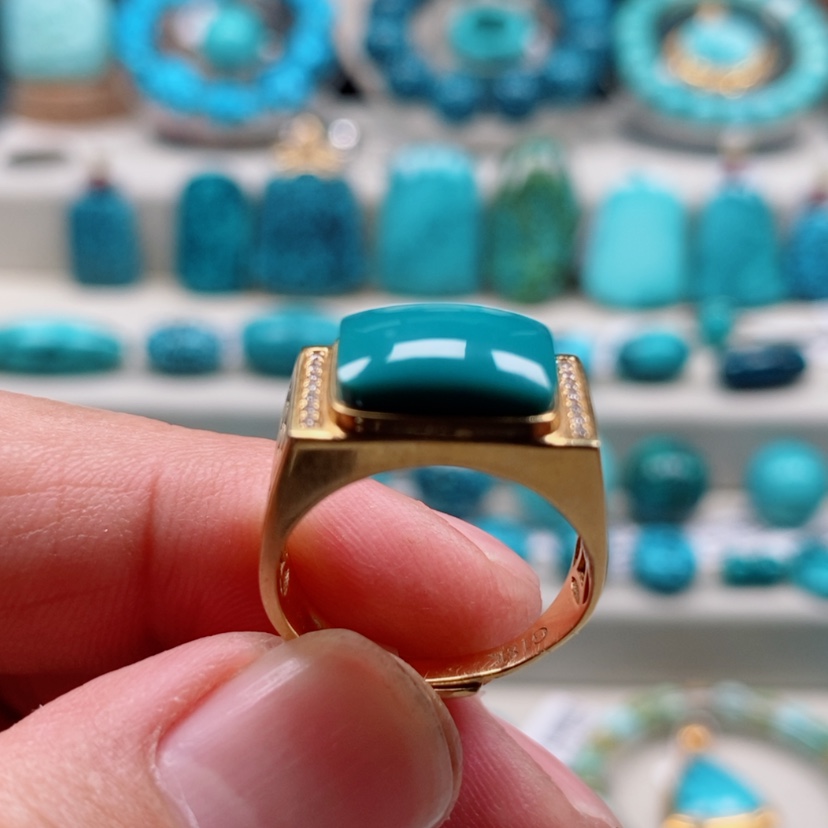 【闪购商品】绿松石绿松石18K金镶嵌