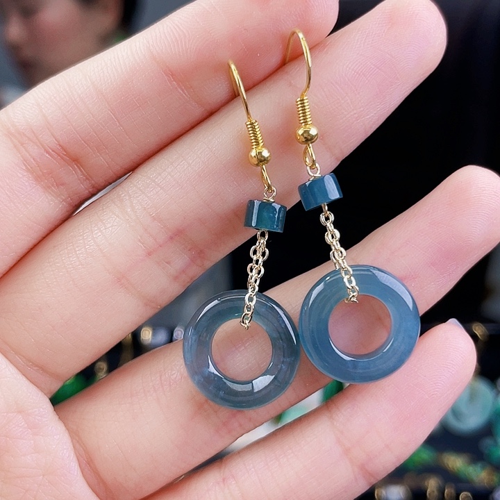 翡翠耳饰未镶嵌饰品