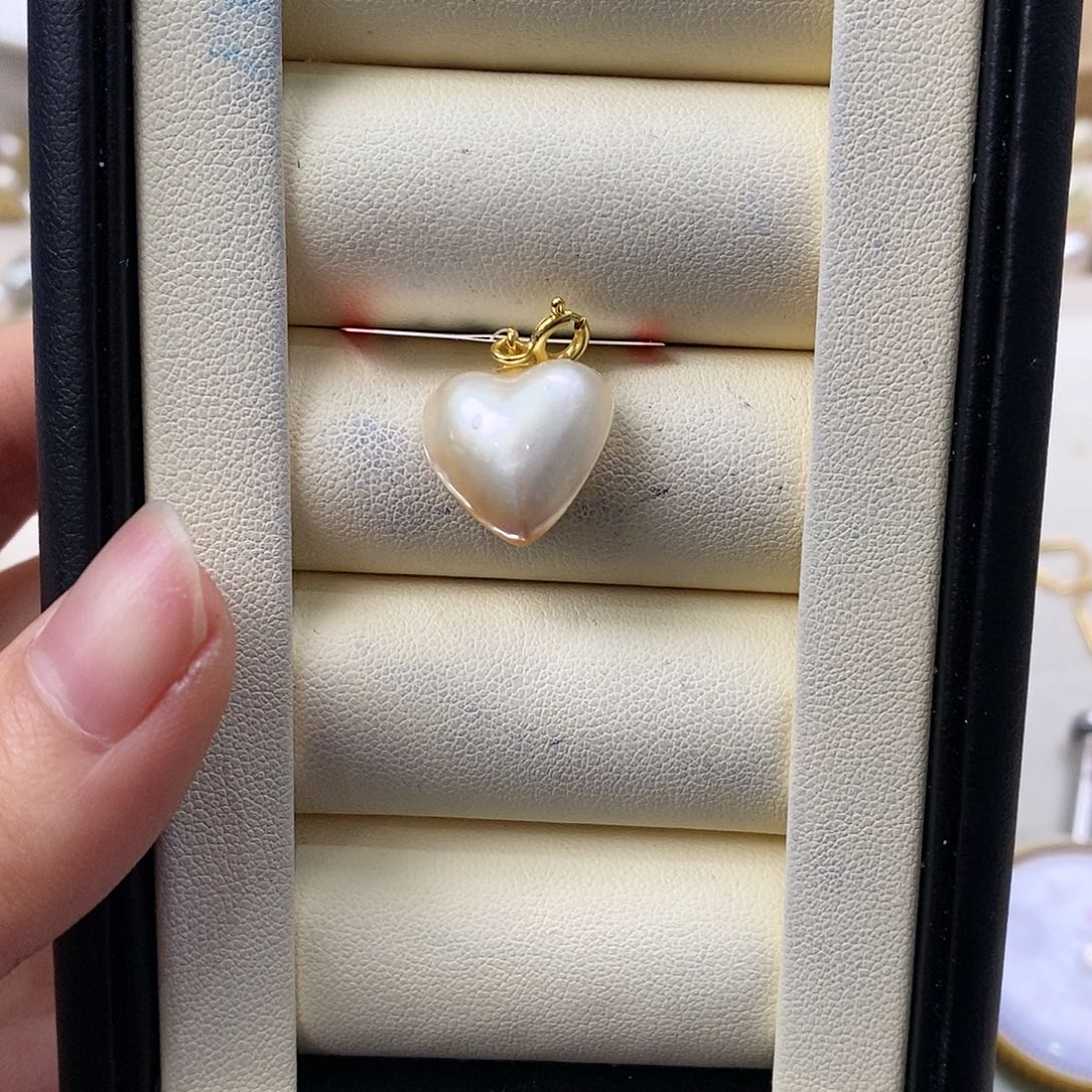 拼合珍珠（马贝珠）颈饰银S925镶嵌