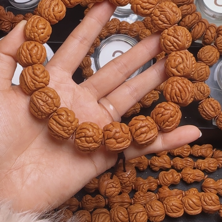 桃核手串龙纹桃核