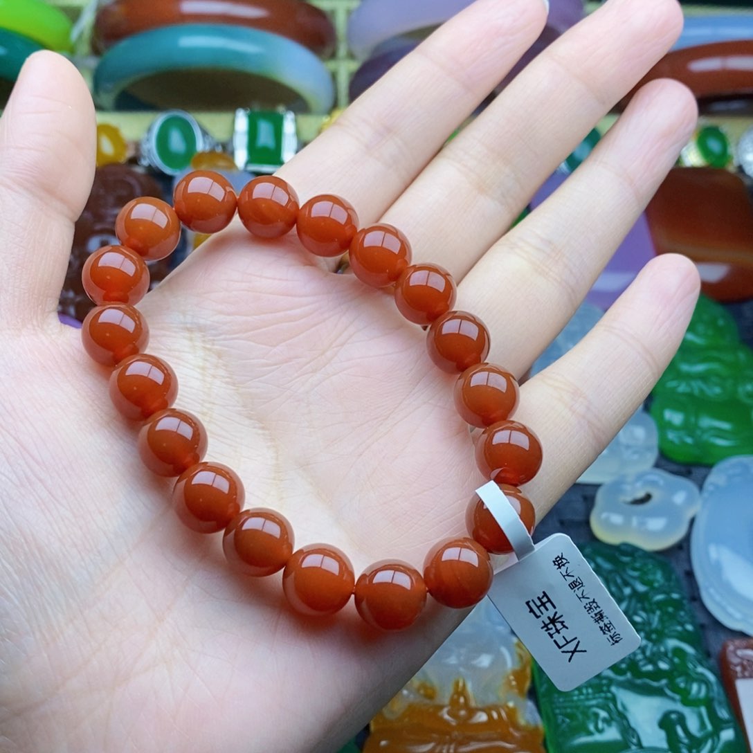 玛瑙/玉髓手串未镶嵌卡10