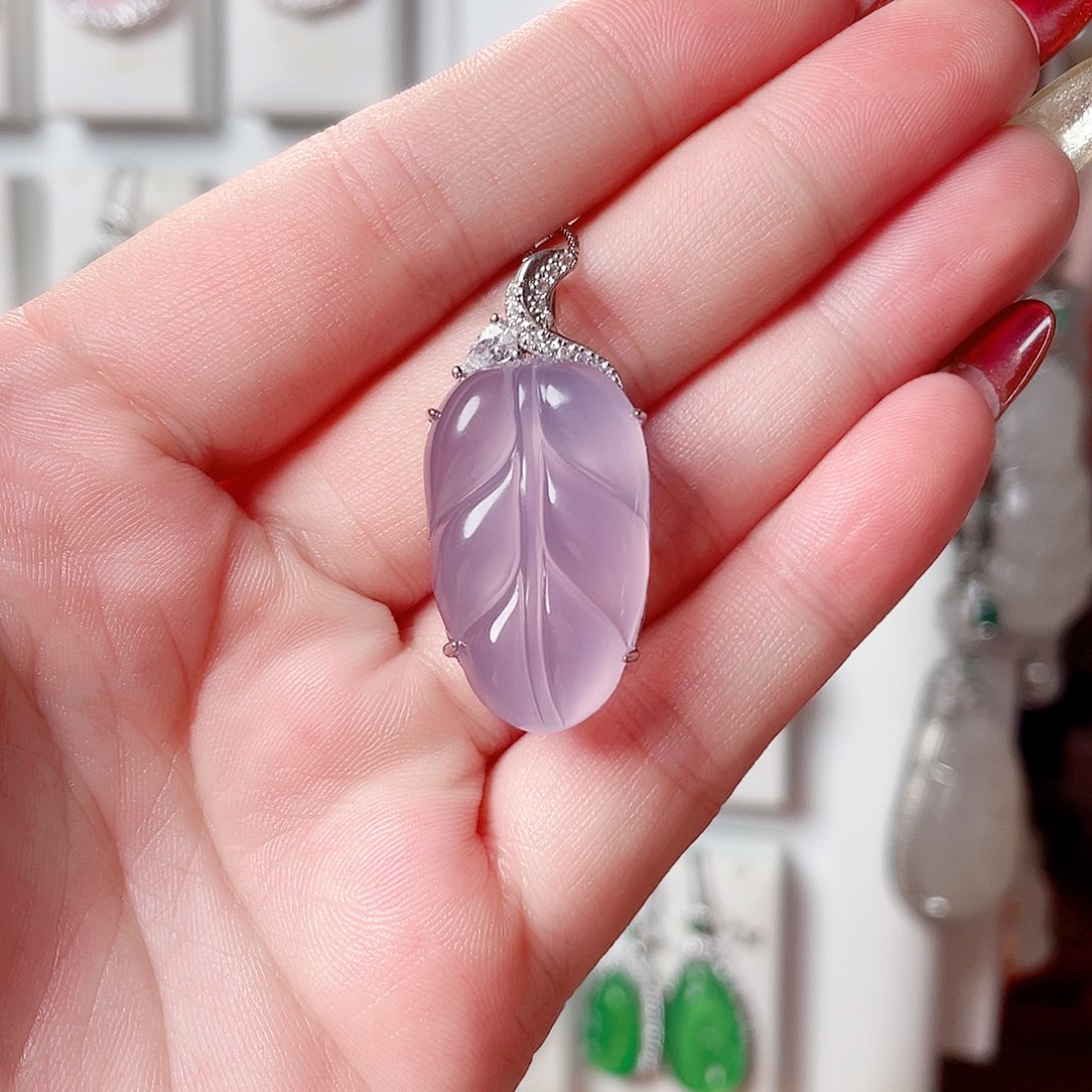 玛瑙/玉髓吊坠(赠链)银S925镶嵌