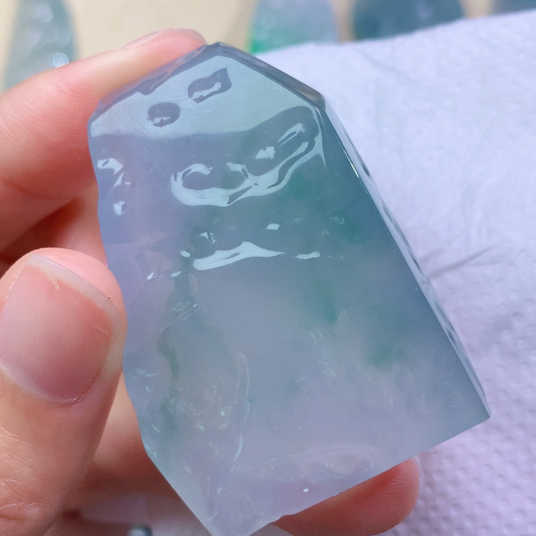 翡翠未镶嵌吊坠(赠链) 4873