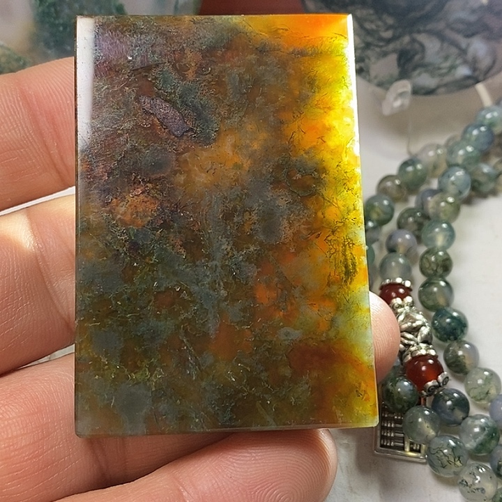 楠***枫玛瑙/玉髓未镶嵌吊坠(赠链)