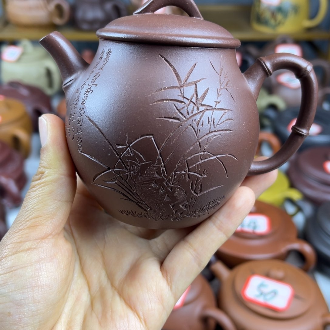 紫砂茶壶宜兴紫砂壶微瑕壶口嗑